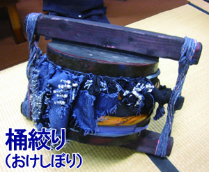 人目絞り　着物　小紋　桶絞り